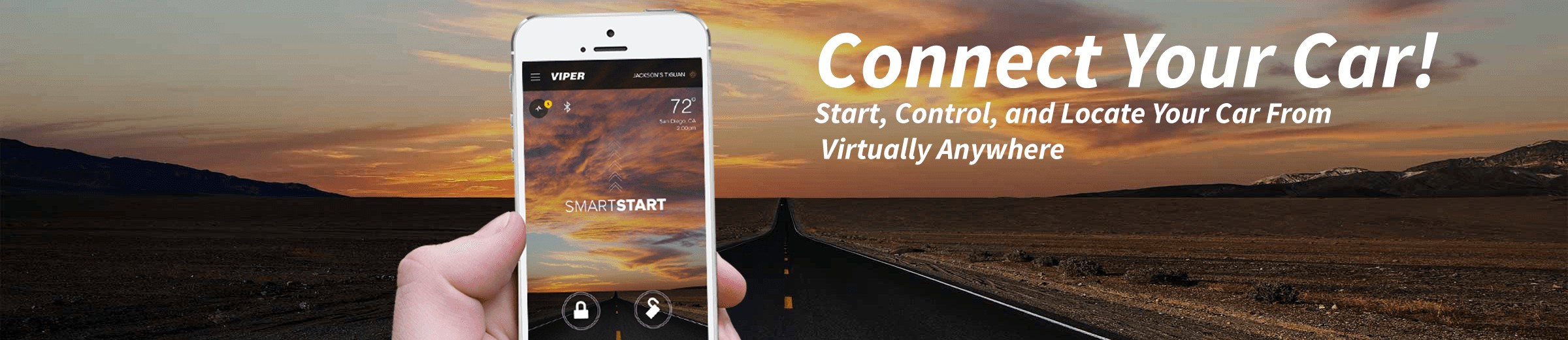 Start, lock and unlock your car from anywhere in the world. Get alert notifications.