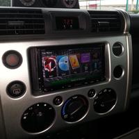 In dash navigation unit installed