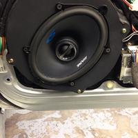 Alpine SPS-517 5x7 inch speakers with baffle
