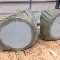 Alternate view of enclosures curing