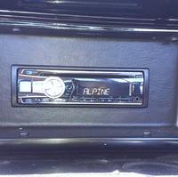 Custom Install of Alpine radio receiver in 1965 Plymouth Barracuda Valiant