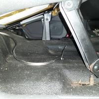 Limited space under back seat for subs