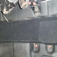 Carpeted custom box under rear seat