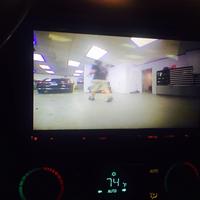 Head unit showing front camera source