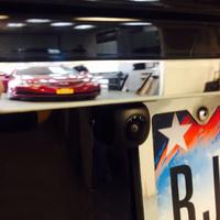 Rear bumper mounted backup camera