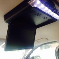 Alpine overhead DVD in opened view