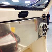 Passenger side wet-sounds marine speaker