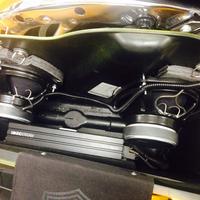 Amplifier in saddle bags