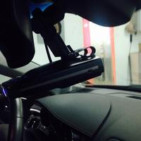 Side view of radar detector mount