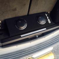 JL Audio CP208 box. dual 8 inch w3 subs in ported box.