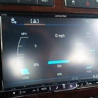 Alpine displaying info center