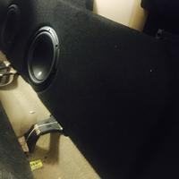 Custom F150 sub box for JL audio subs