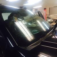 Windshield getting heat-blocking film