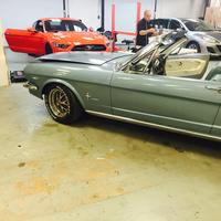 Side view of mjustang