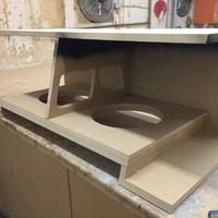 The enclosure in progress