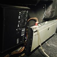 JL Audio XD400/4v2 next to JL 1000 watt amp