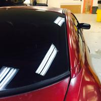 back window with tint