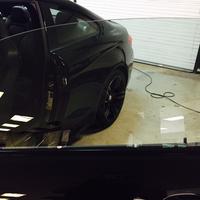 Drivers window before tinting