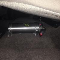 Under Seat Capacitor in GMC Sierra with JL Audio XD 400/4V2