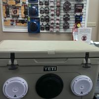 Custom 2014 Yeti Cooler with Speakers