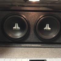 JL 12W0 subwoofers in ported box